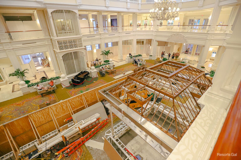 First Look: Grand Floridian’s Birdcage-Themed Bar Takes Shape