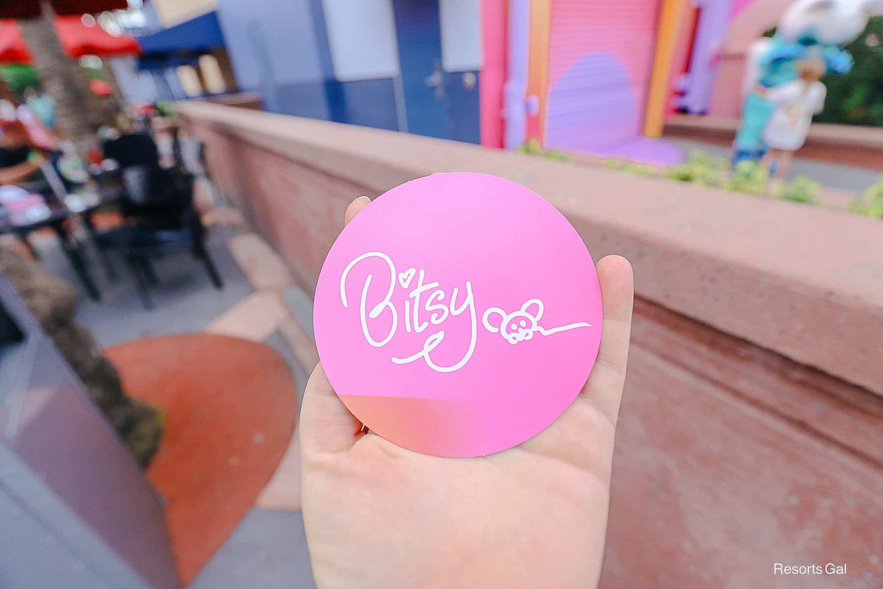 Bitsy autograph card 
