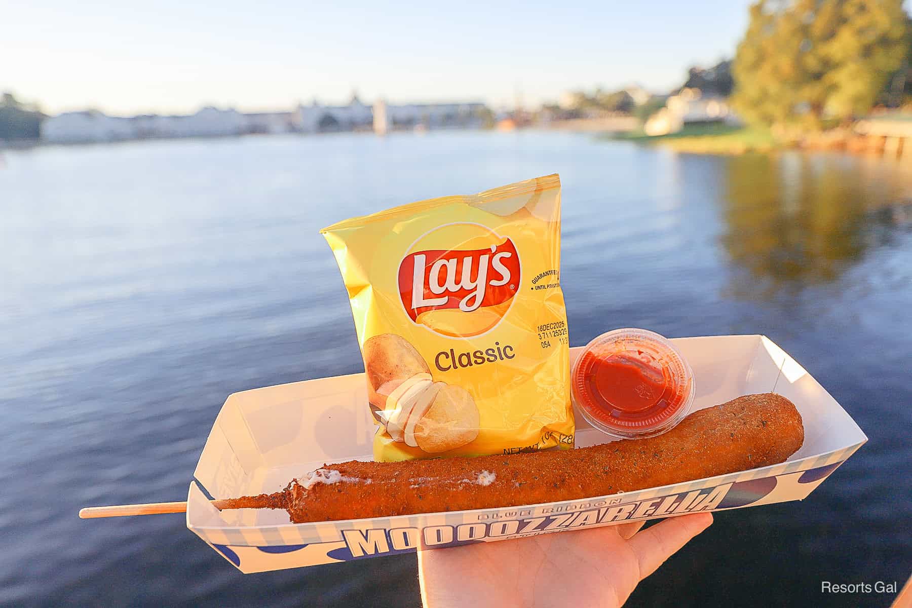 Review: The Giant Mozzarella Stick at Blue Ribbon Corn Dog on Disney’s Boardwalk