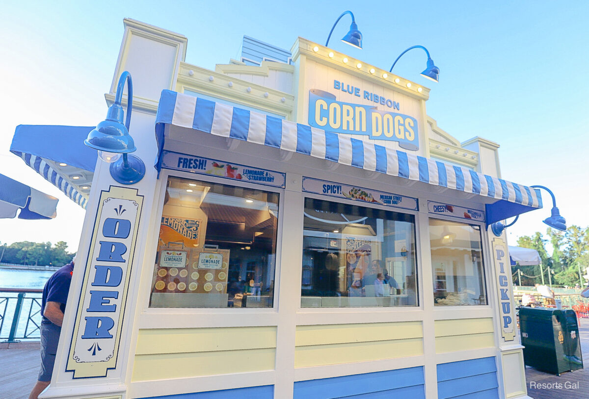 an open Blue Ribbon Corn Dogs