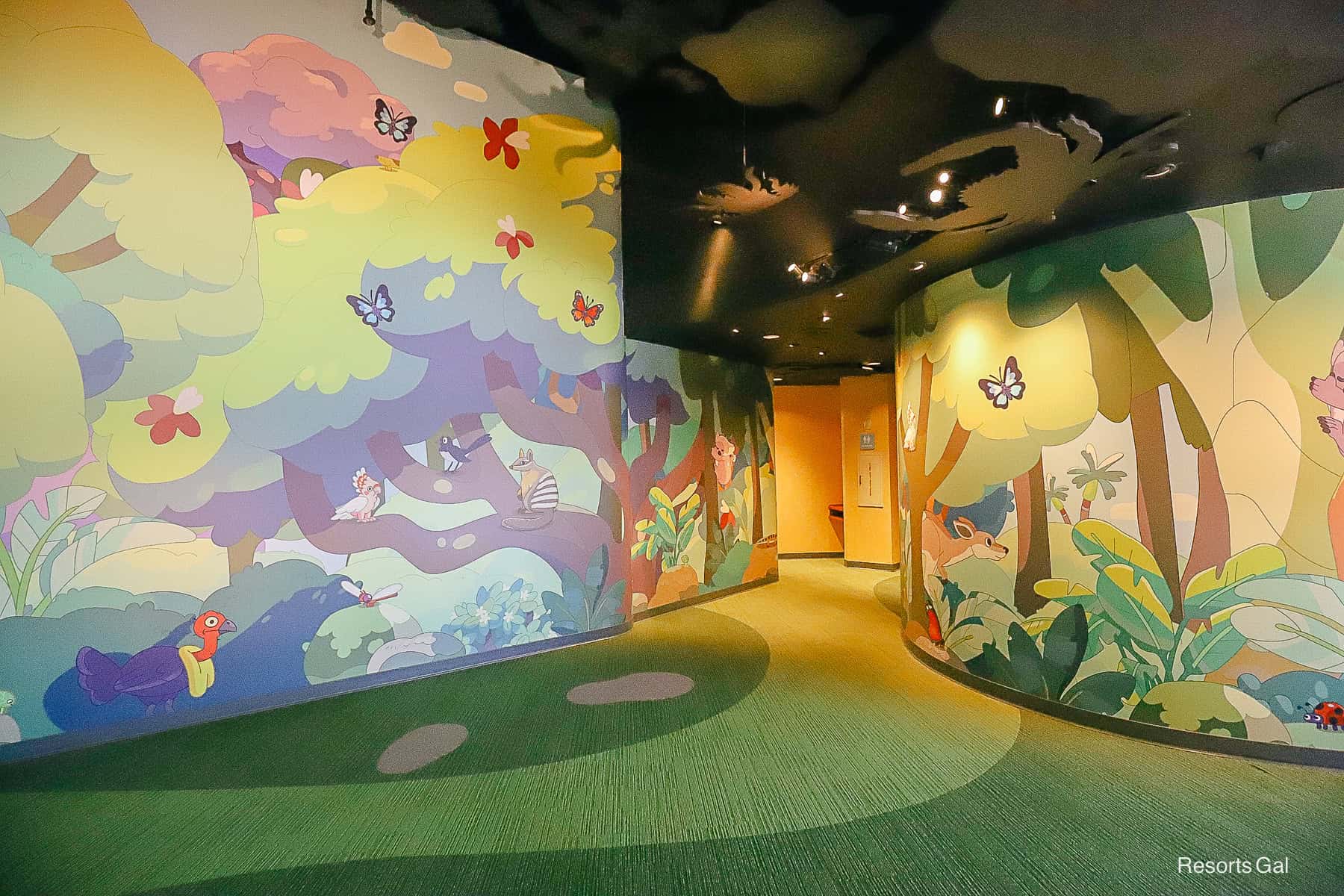 the first interior waiting area for Bluey's Wild World at Conservation Station 