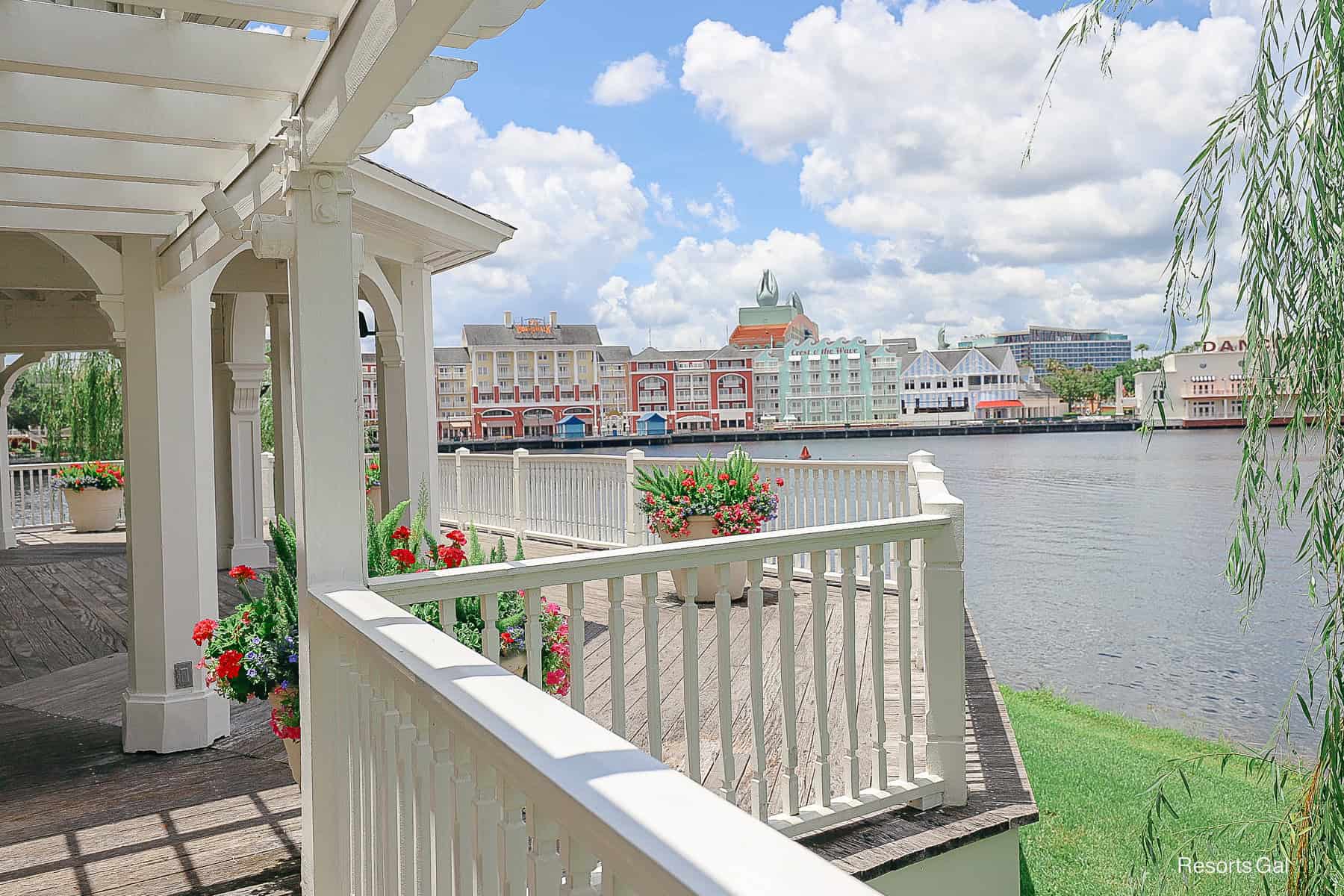 a view of the Boardwalk from the Gazebo