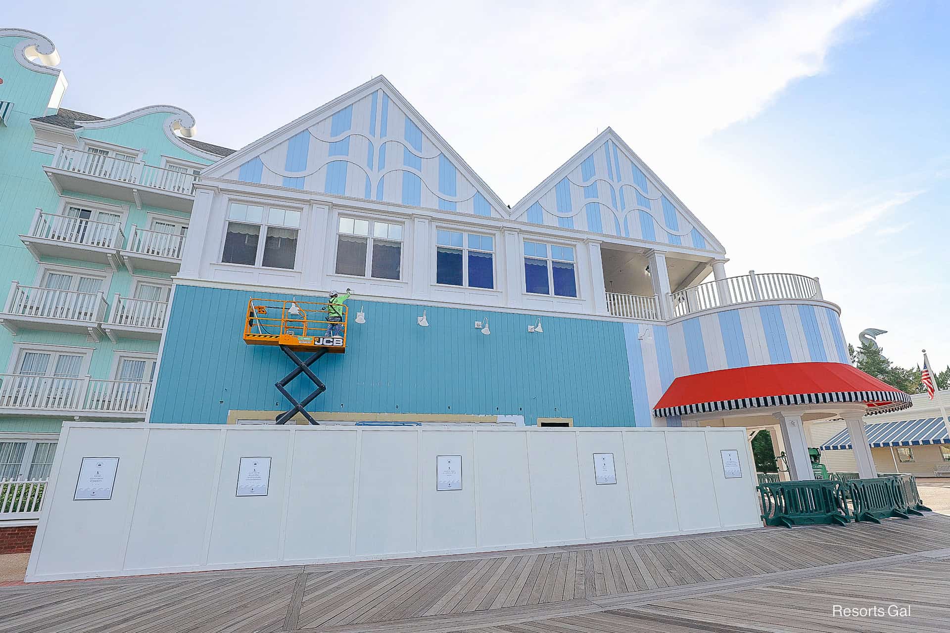 new paint installed at Disney's Boardwalk plus other exterior refurbishment updates as of August 2026