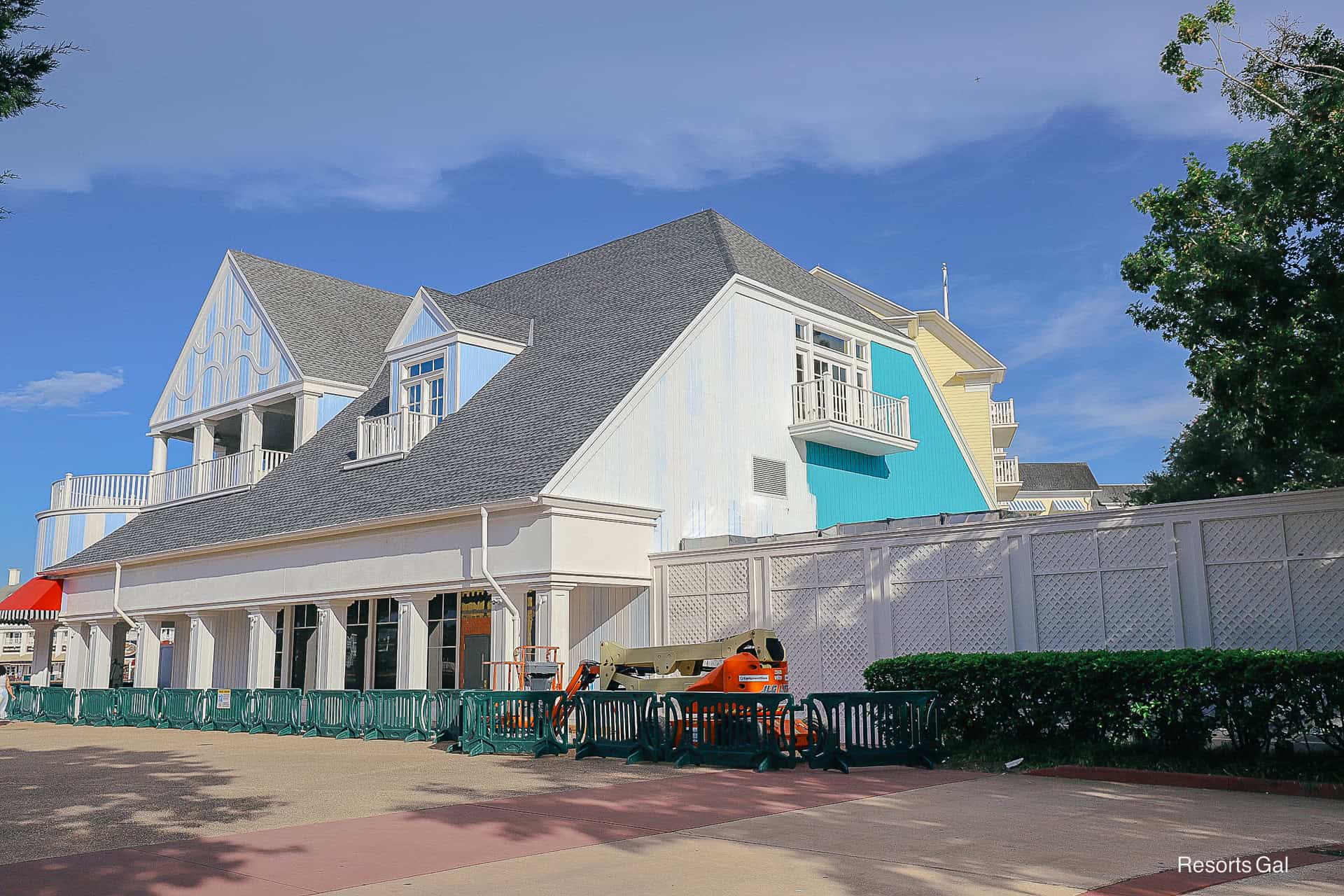 the corner of Disney's Boardwalk where work is taking place