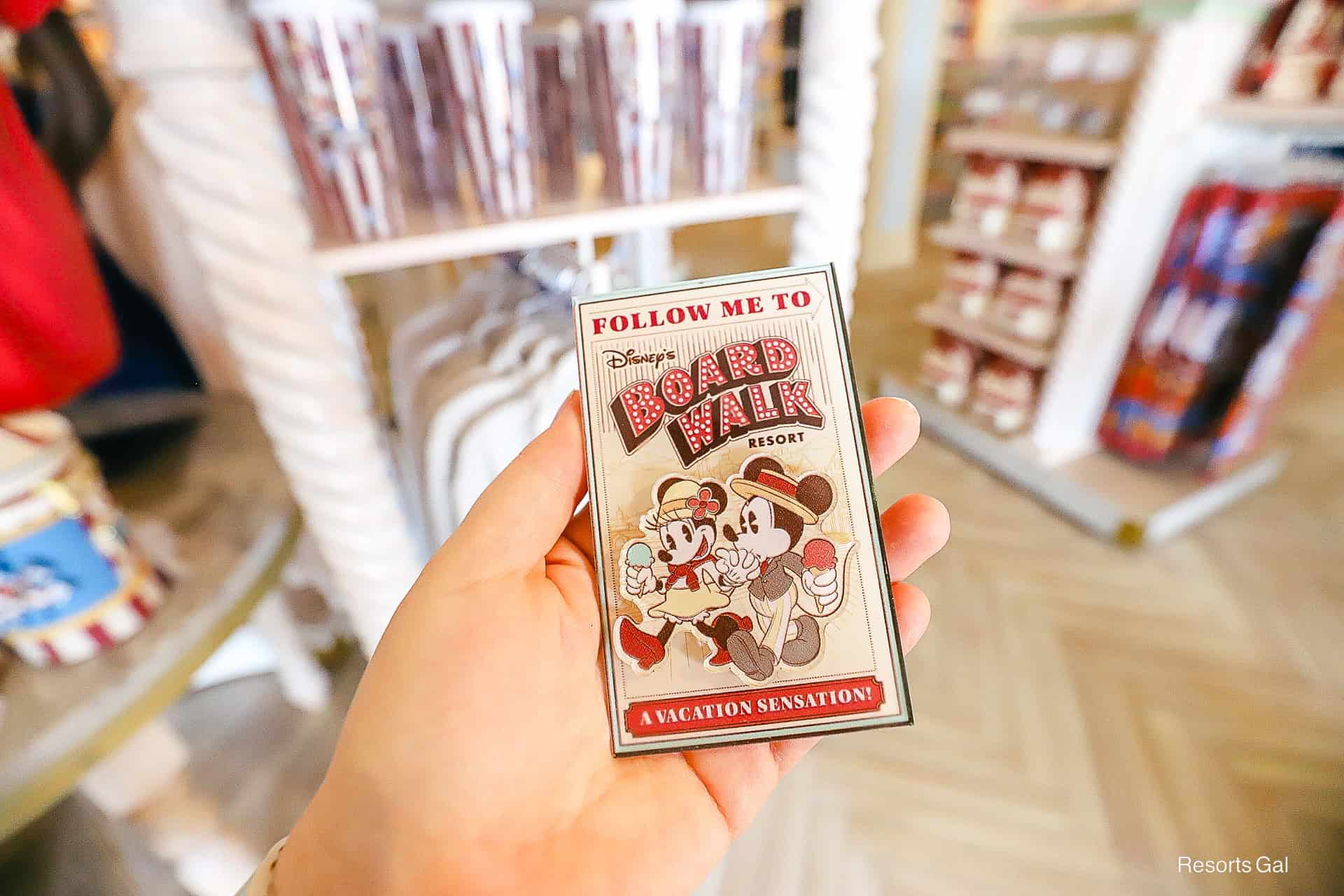 a magnet that represents Disney's Boardwalk Resot
D