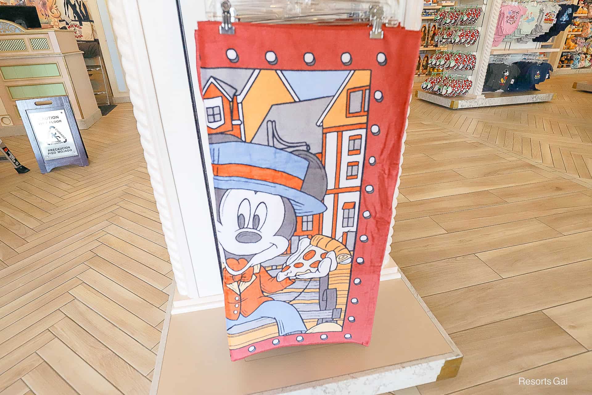 Disney Boardwalk Beach Towel with Mickey