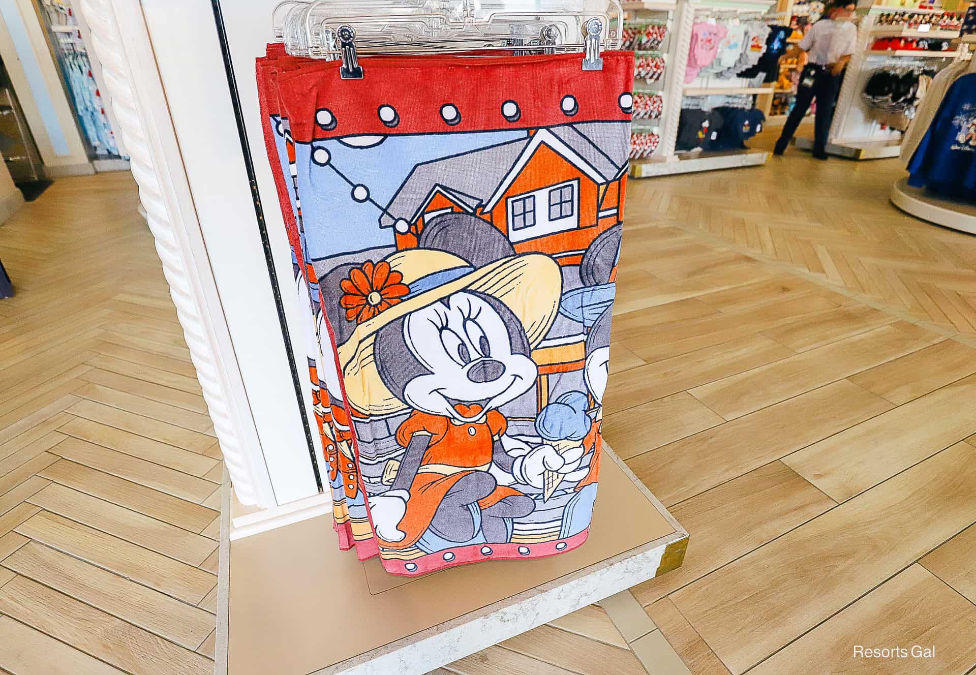 Disney Boardwalk Beach Towel with Minnie