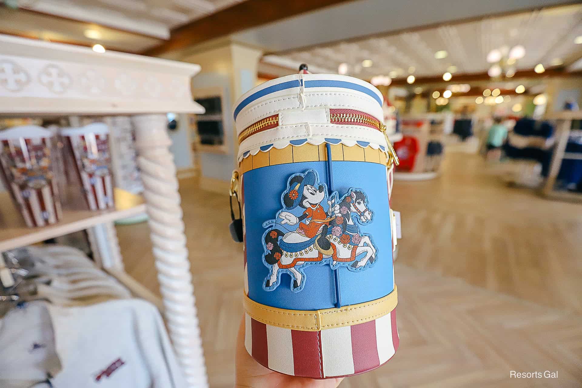 minnie on carousel angle