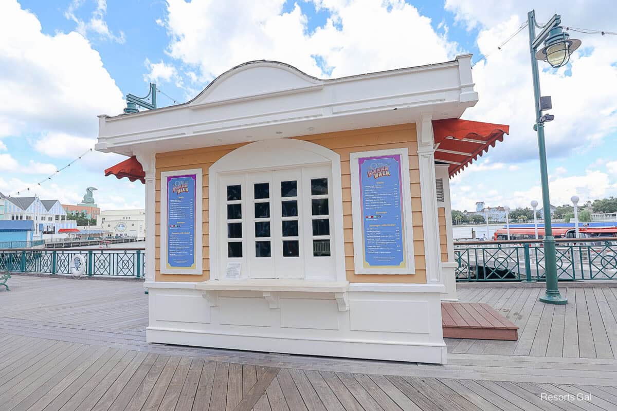 snck stand on Disney's Boardwalk