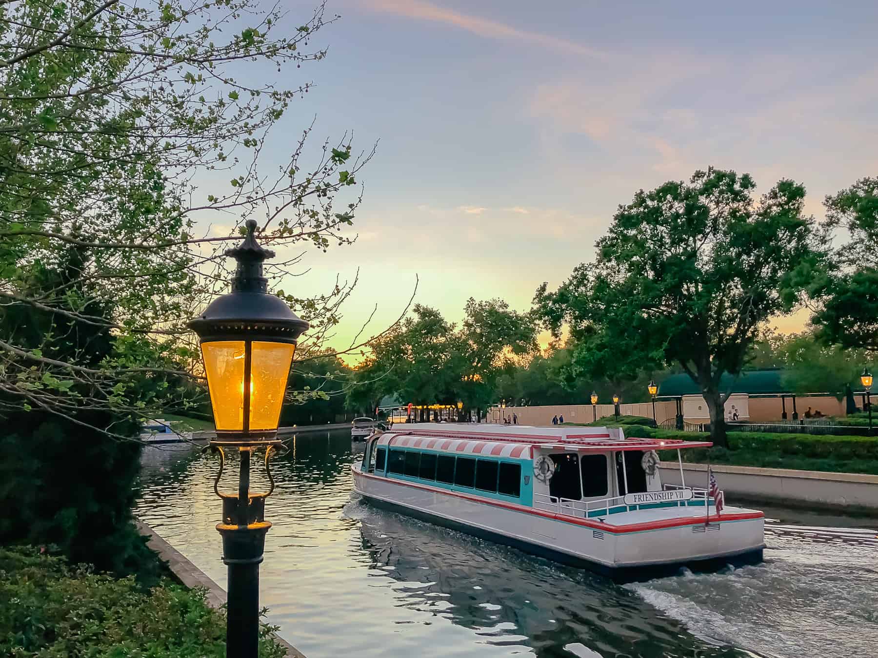 Friendship Boat at Epcot's International Gateway