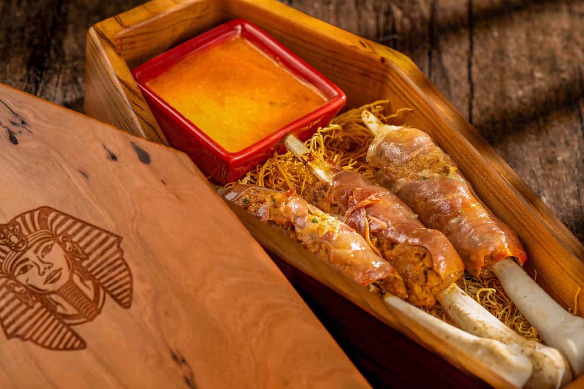 an order of Halloween Food called Bone Kebabs from Disney Springs