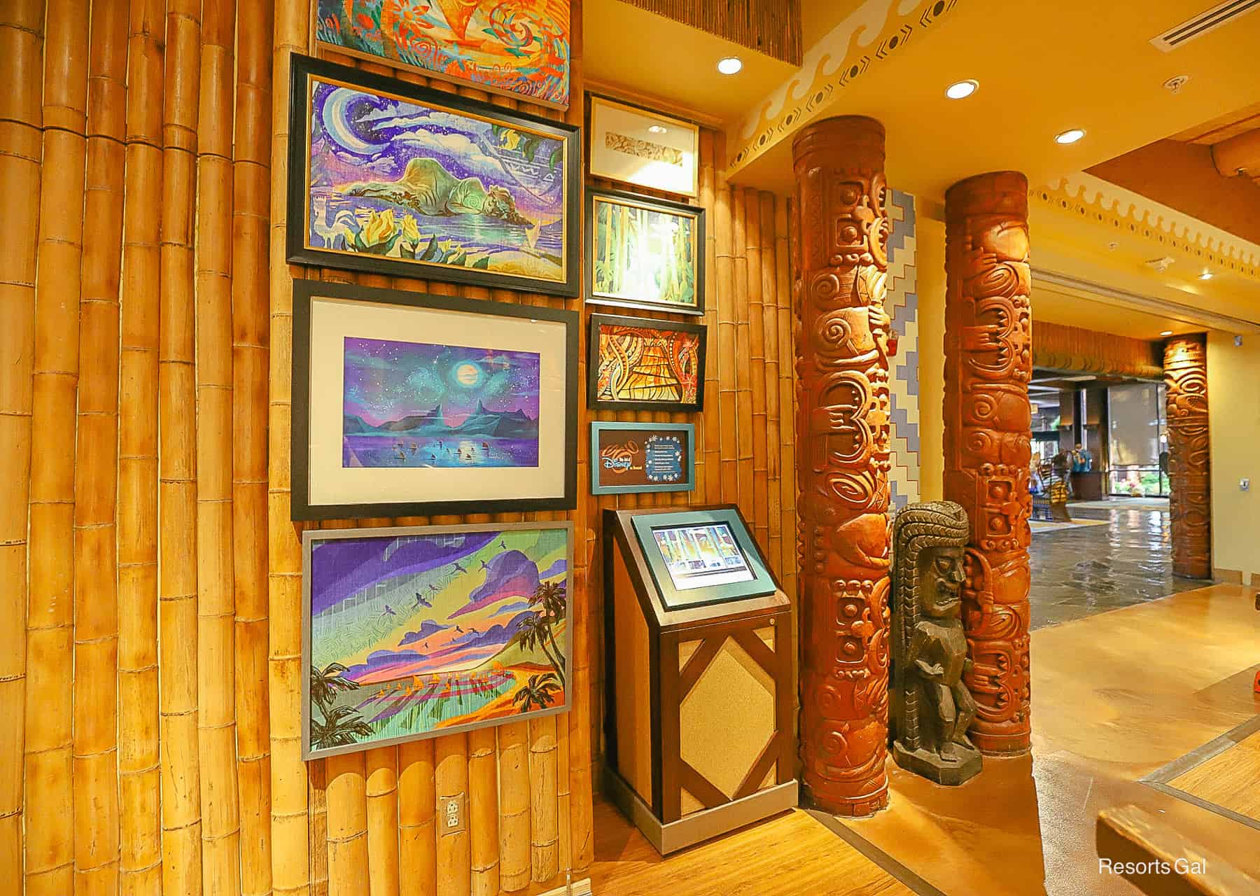 the Art of Disney on Demand Kiosk