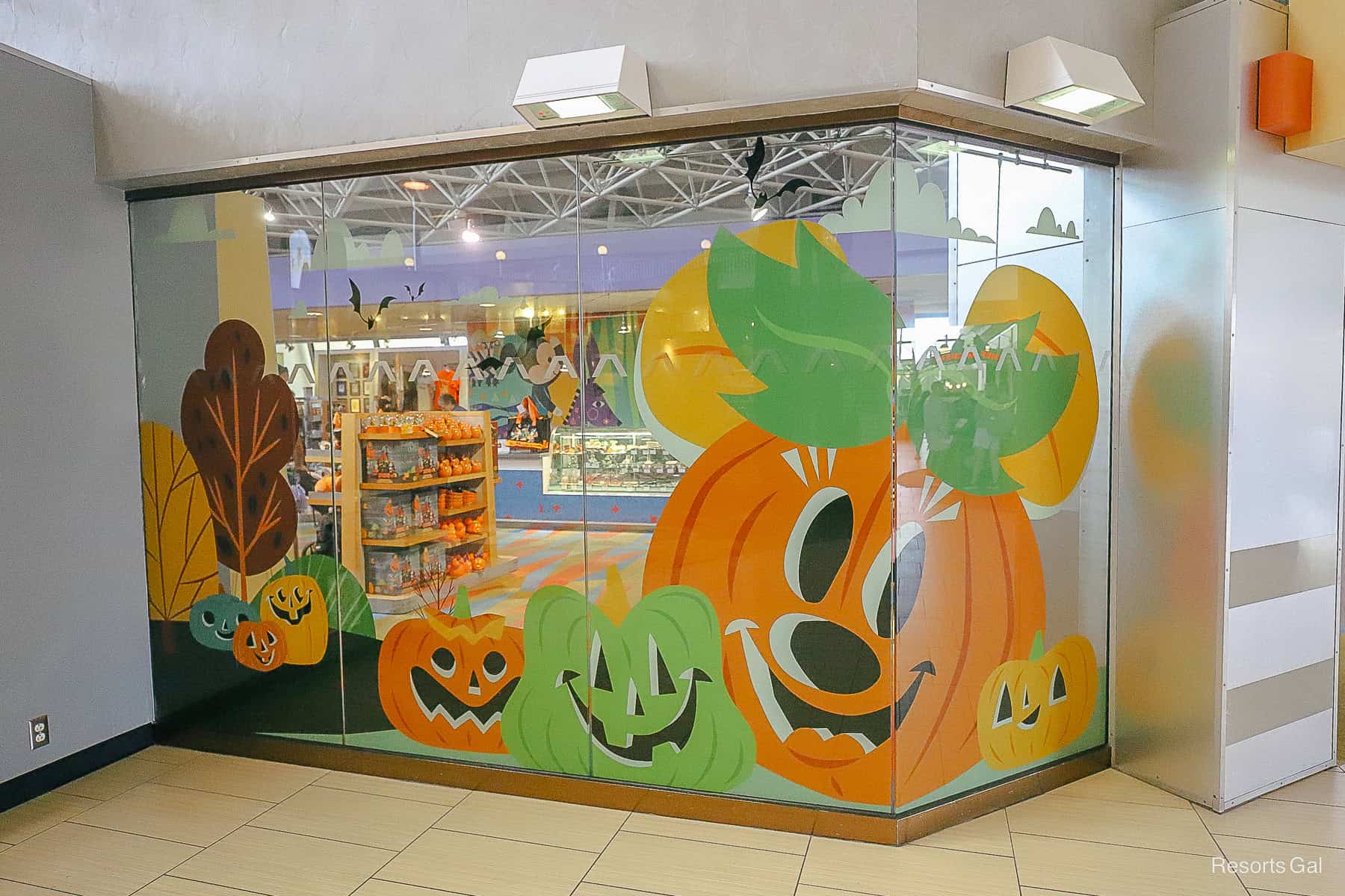 Minnie Mouse pumpkin window wraps at Bayview Gifts 