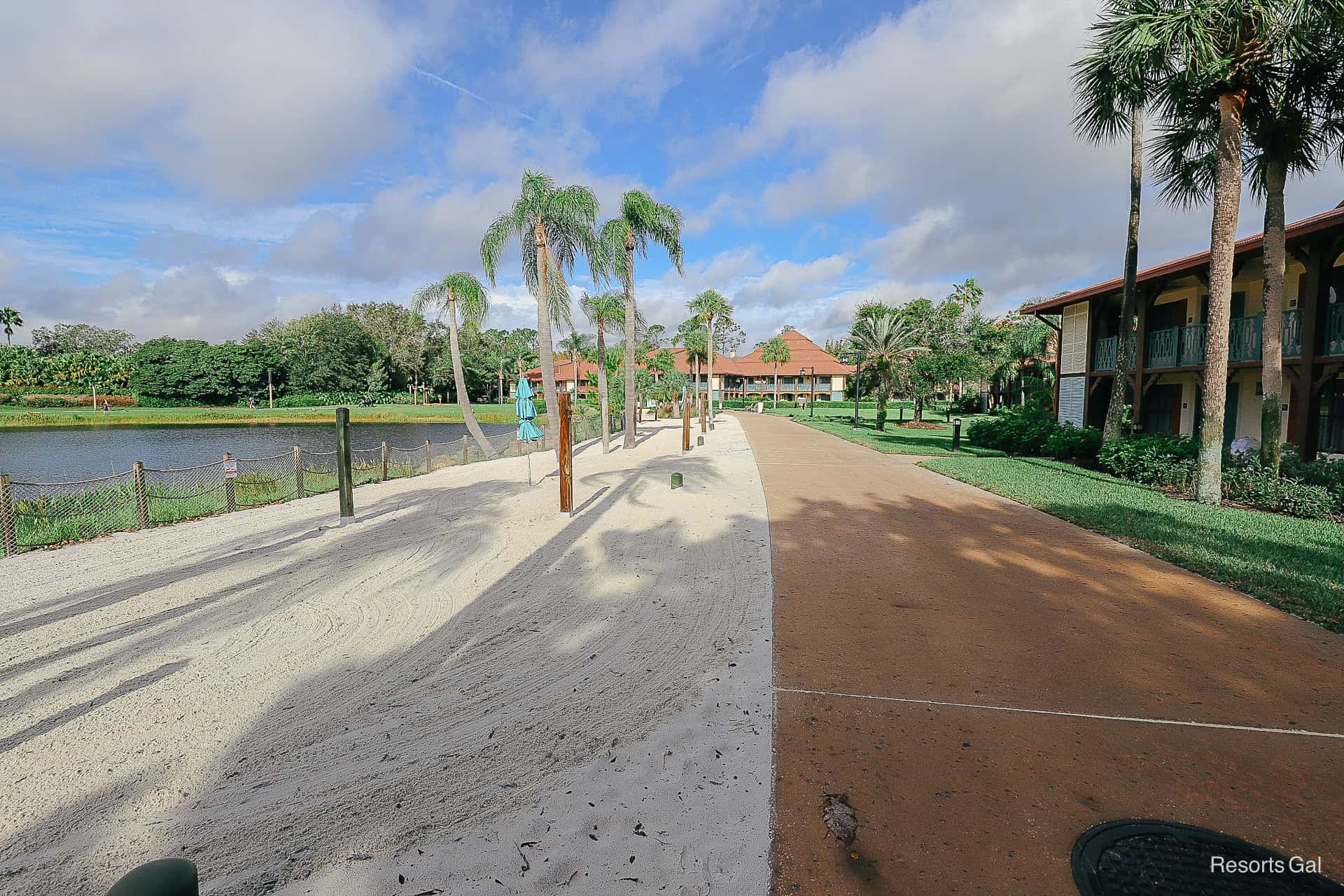 a view from the Cabanas room section facing the location of the Dig Site 