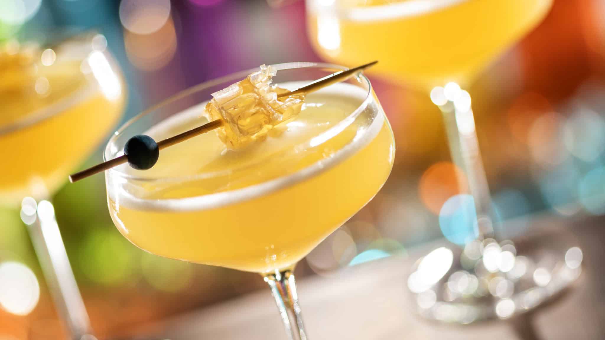a Honeycomb Fizz cocktail 