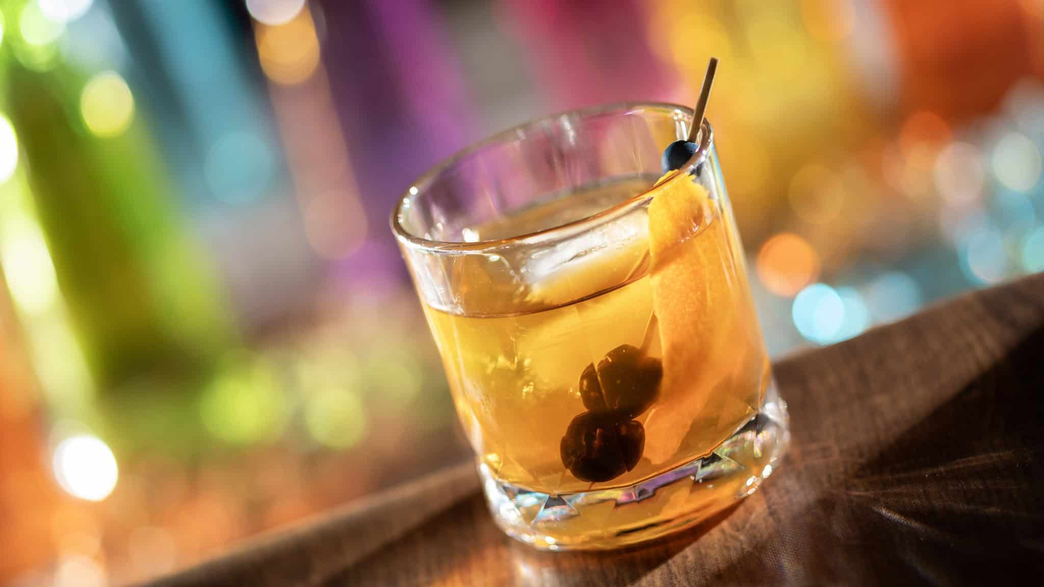 a maple bourbon old fashioned 