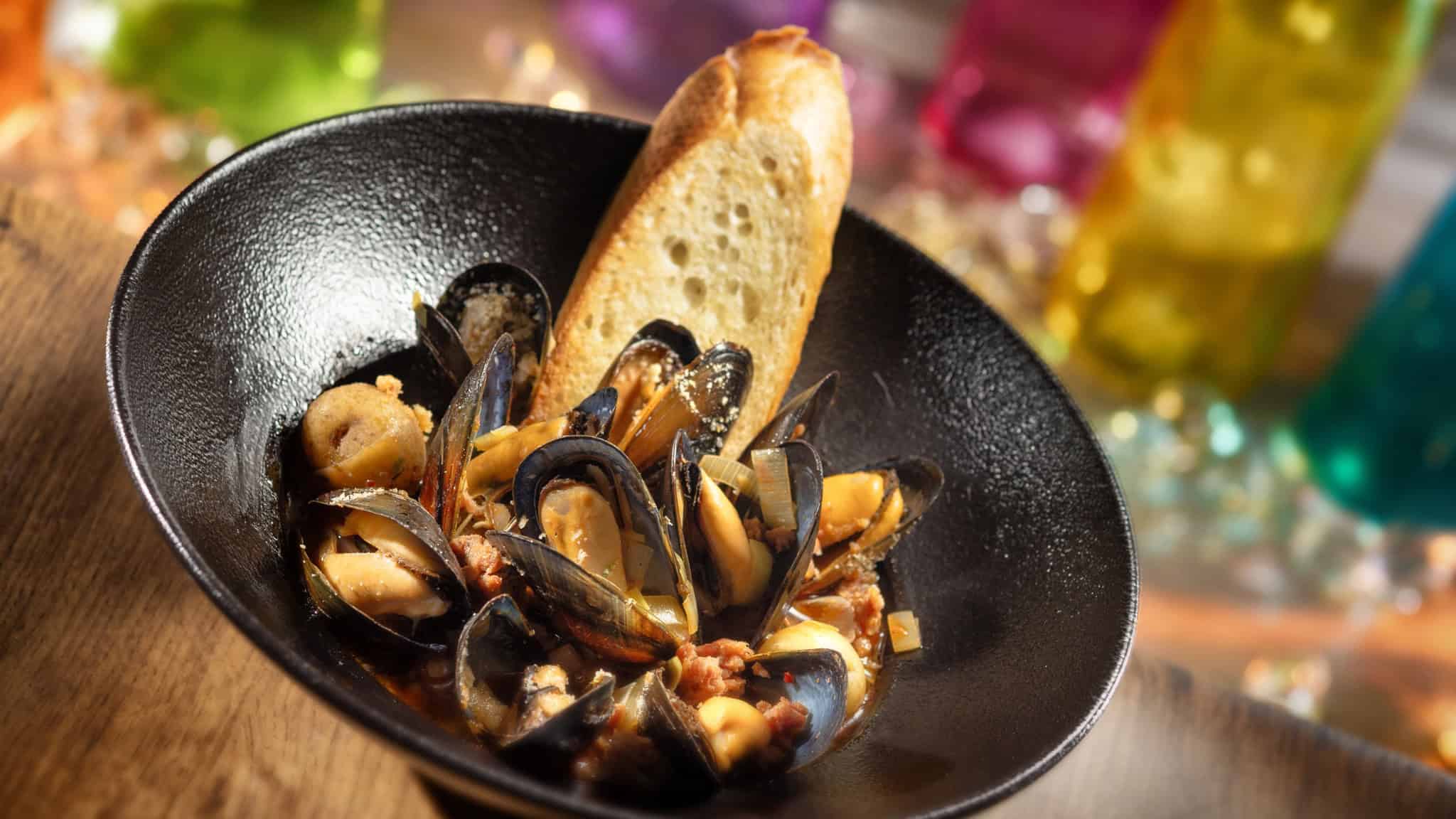 an order of saffron mussels from California Grill 