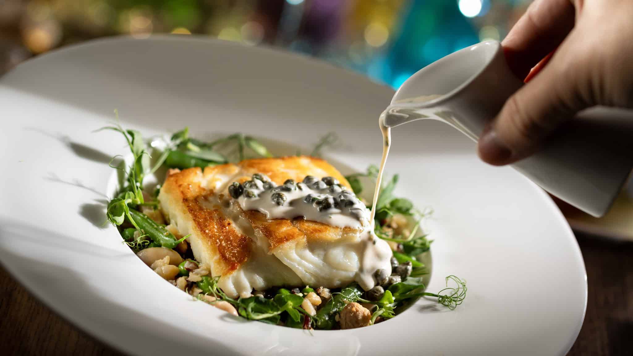 an order of seared market fish 