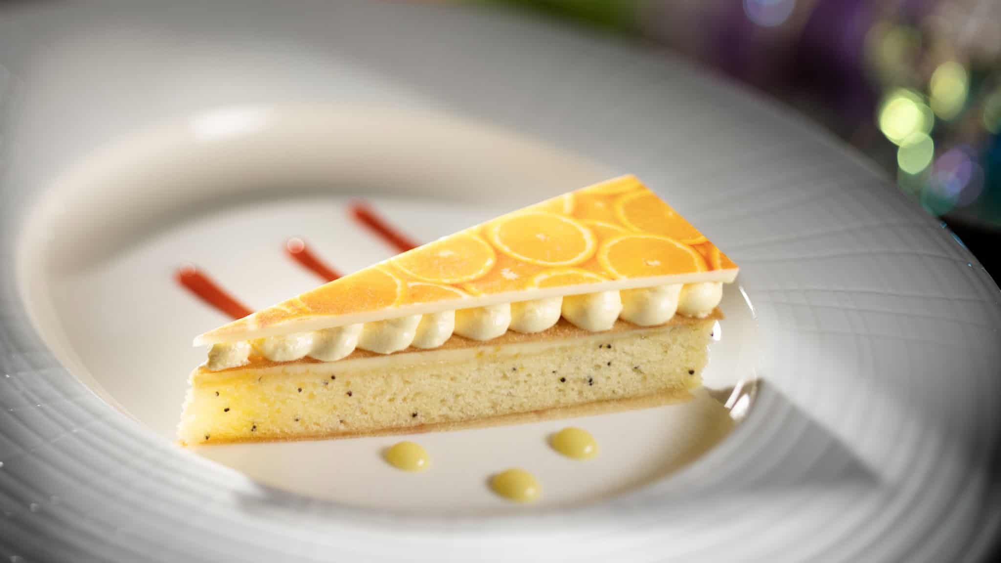 a dessert called Celebration of Citrus from California Grill 