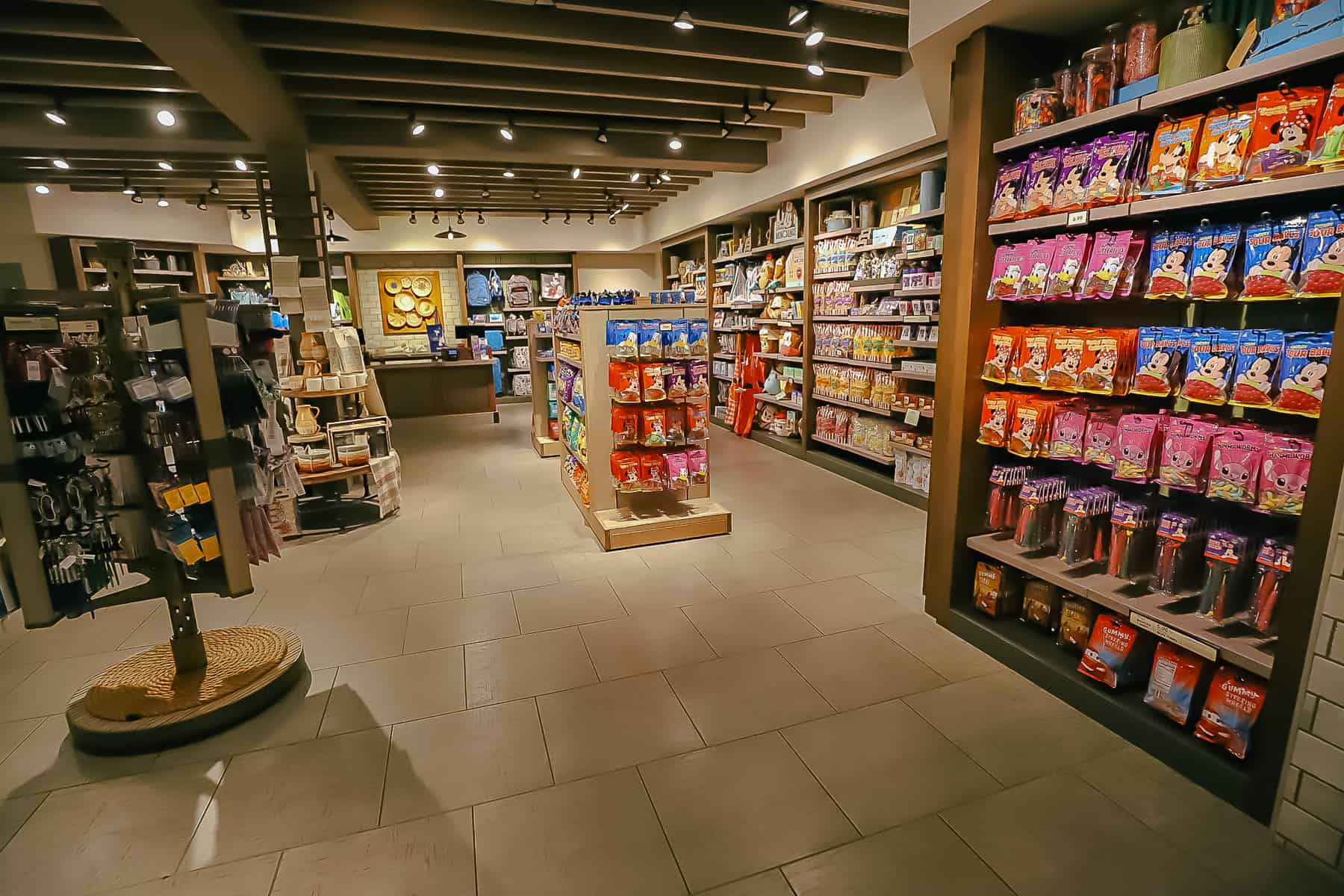 an expansive view of the gift shop at Disney's Caribbean Beach Resort 