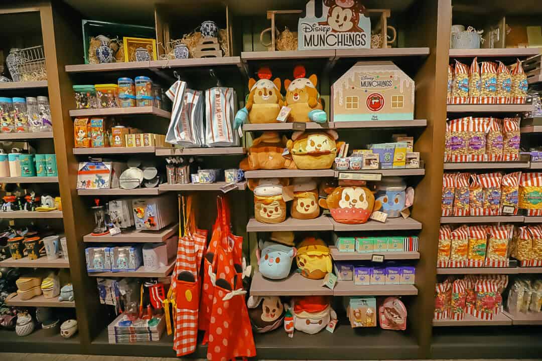 Items for the home and an area with Disney Munchlings