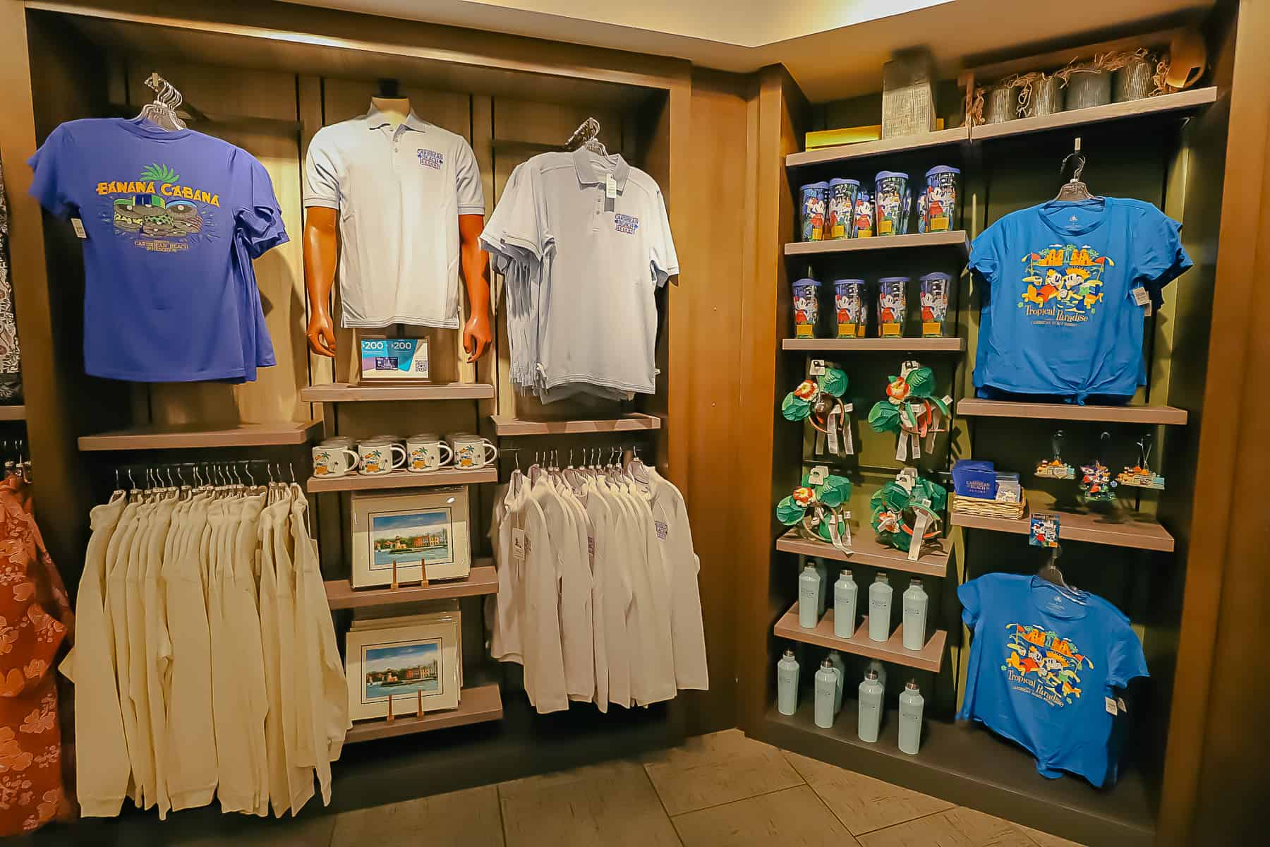 Disney's Caribbean Beach resort branded merchandise