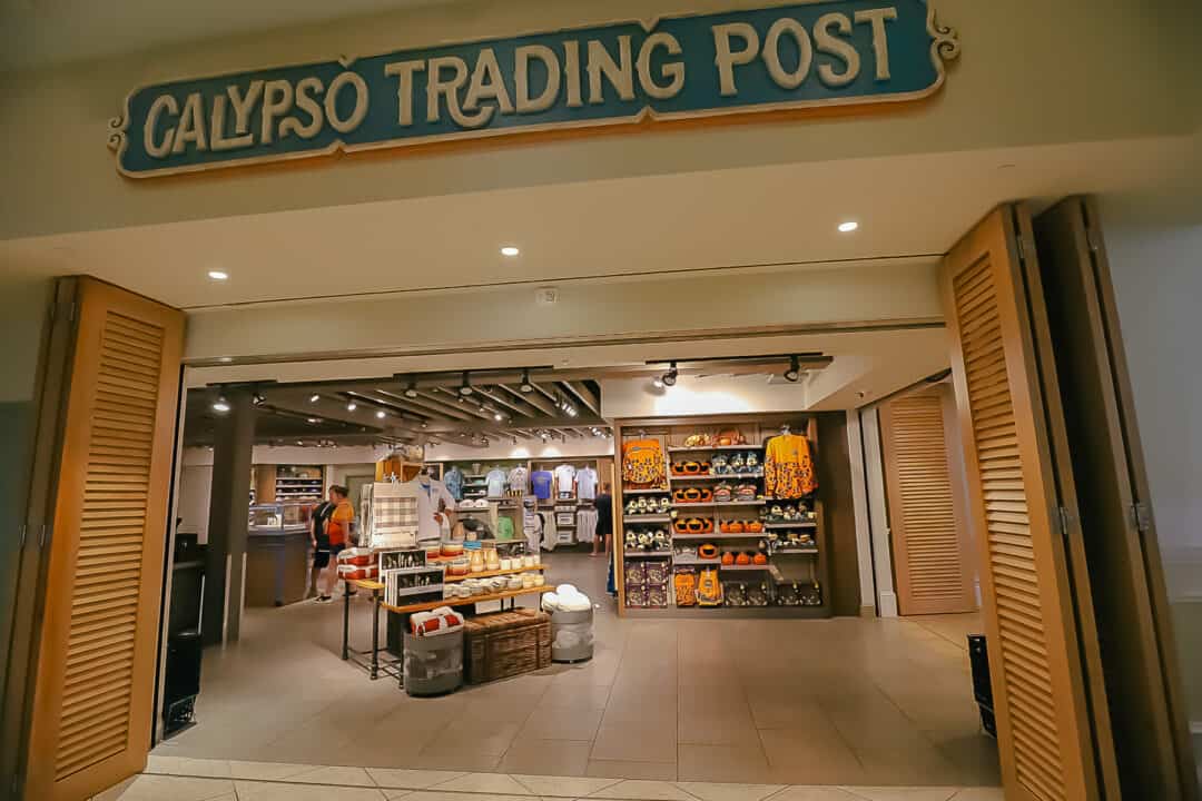 Calypso Trading post entrance and sign