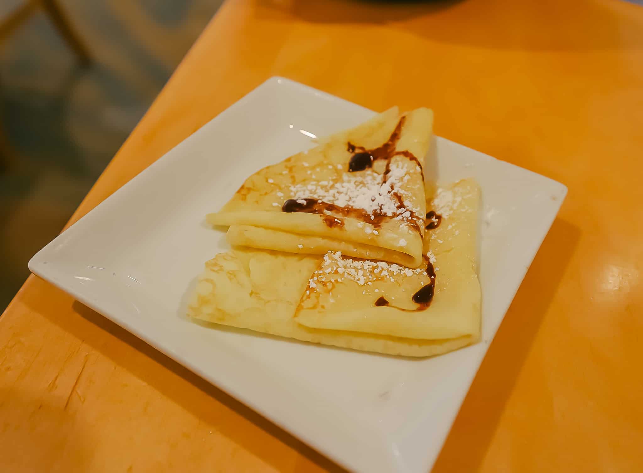 two chocolate crepes 