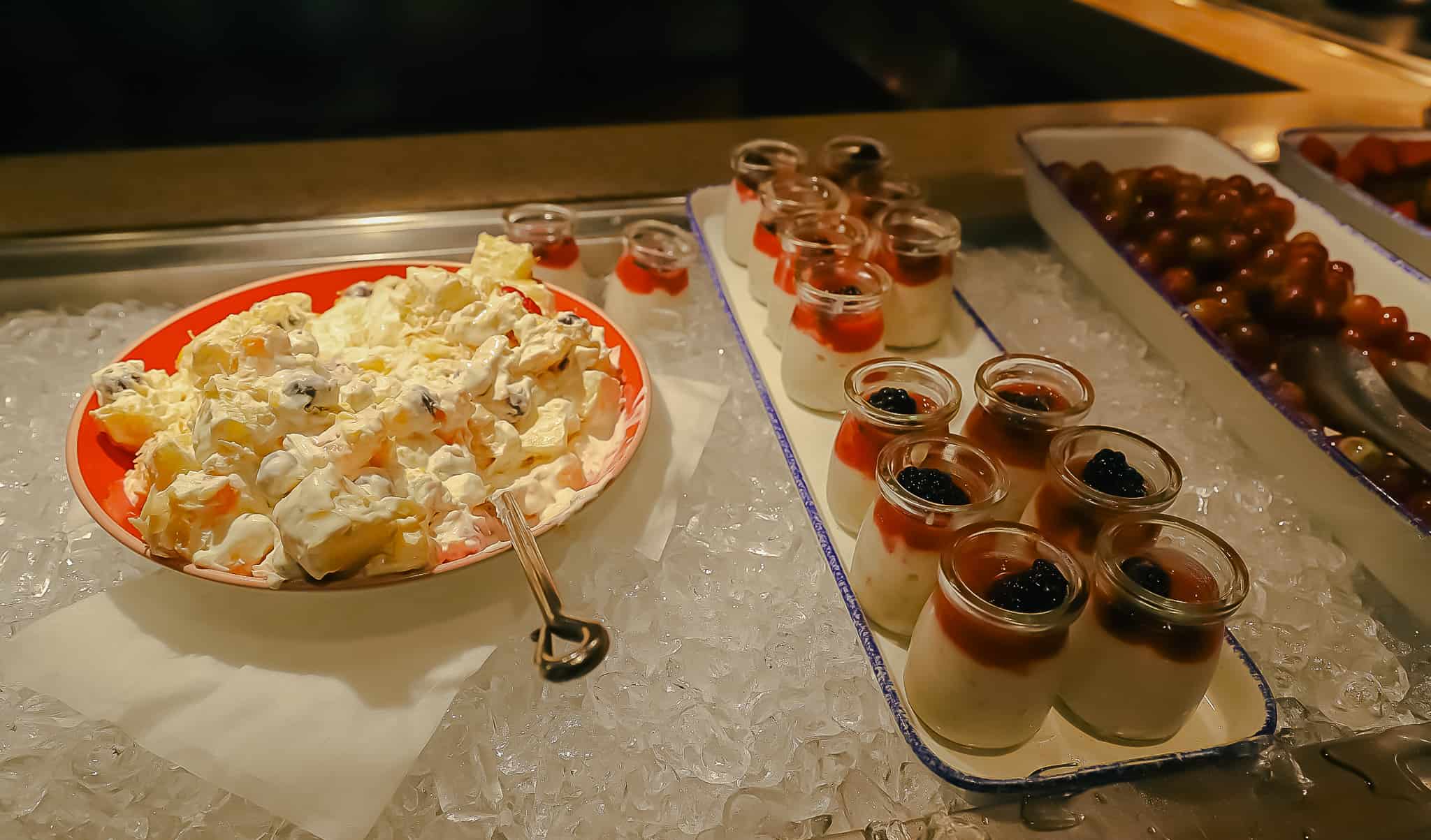 marshmallow fruit salad and parfaits 