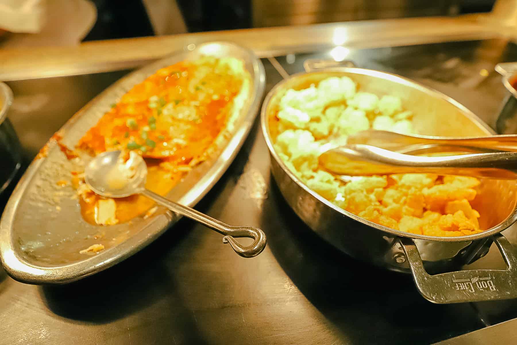 roasted salmon and fried shrimp