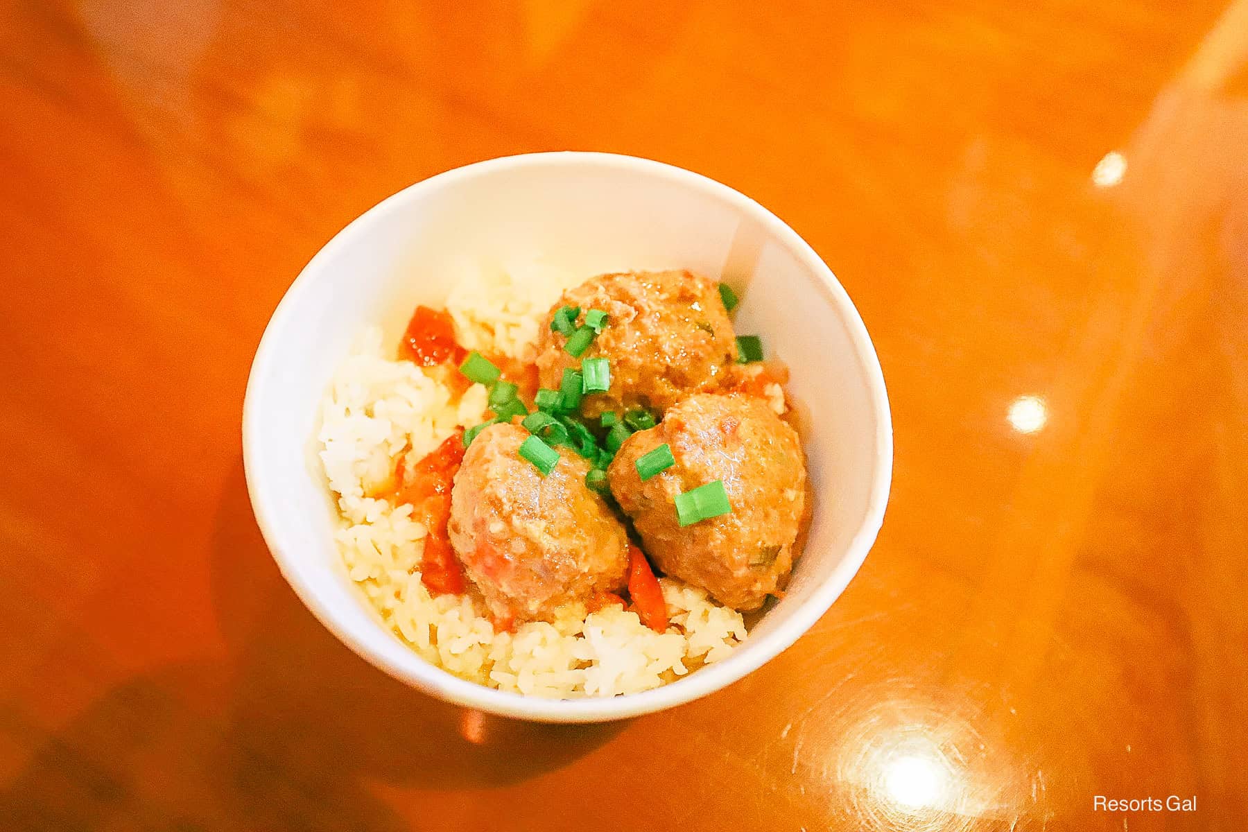 an order of Thai Coconut meatballs from Capt. Cook's