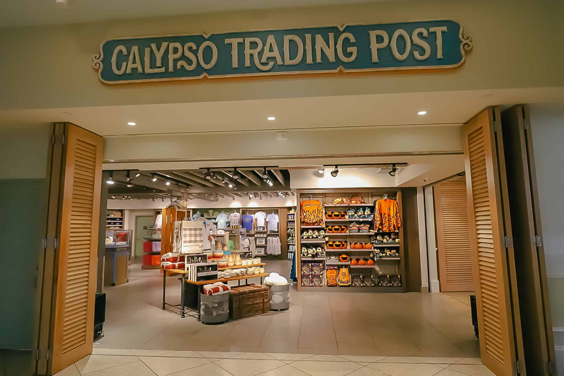 entrance to the gift shop at Disney's Caribbean Beach 