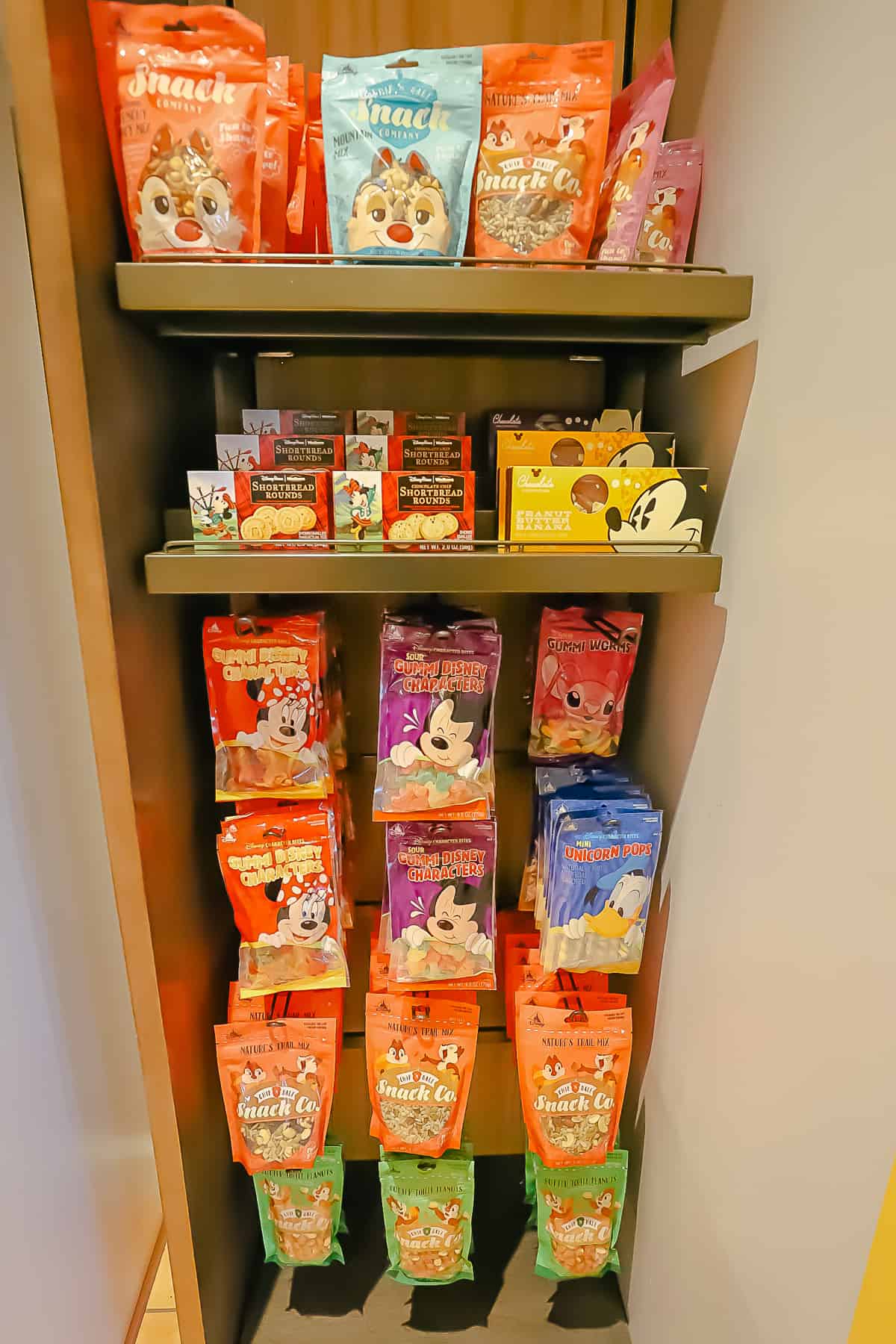 various Disney branded candy and snack mixes for sale 
