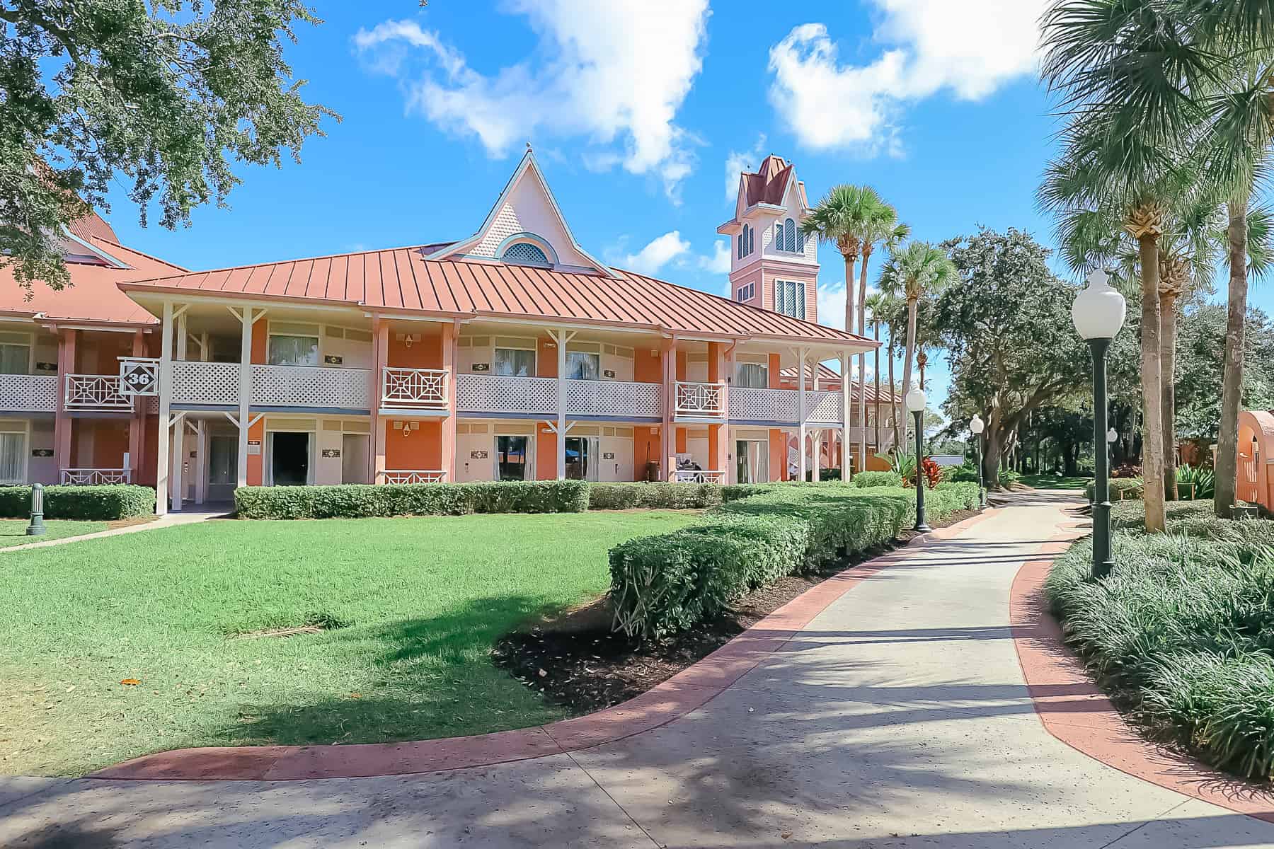 Shows the Trinidad section of the resort where the Spyglass Grill is located. 