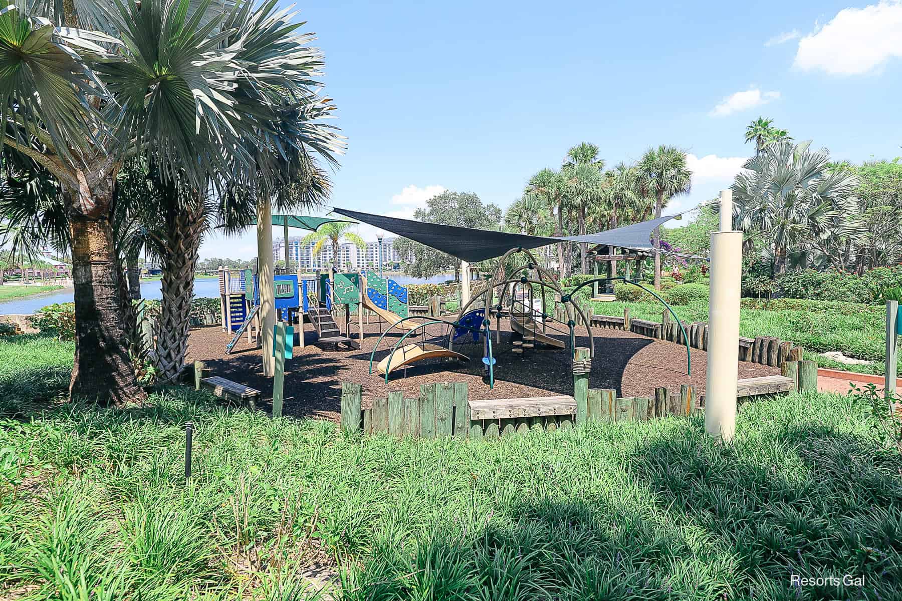 the playground at Disney's Caribbean Beach Resort
