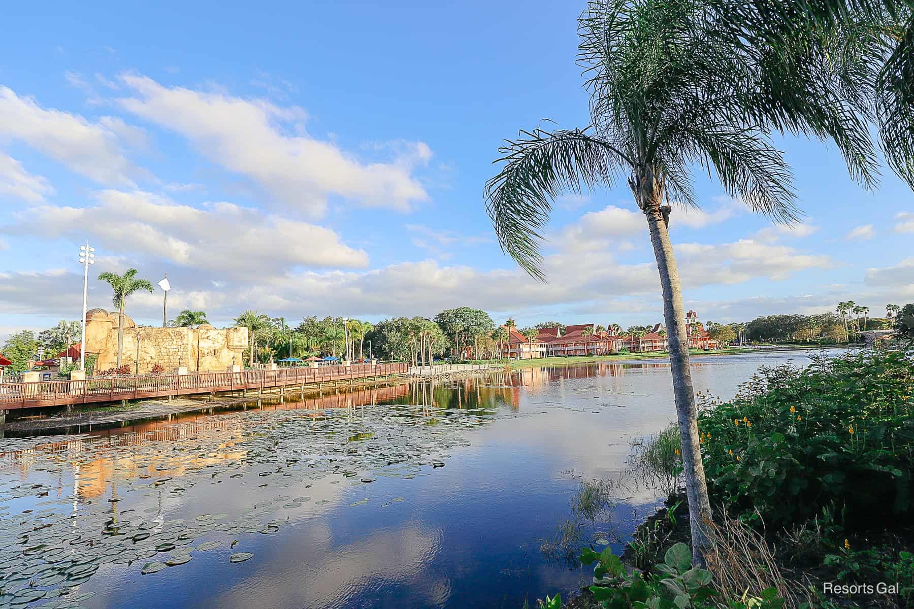 a pretty island scene
