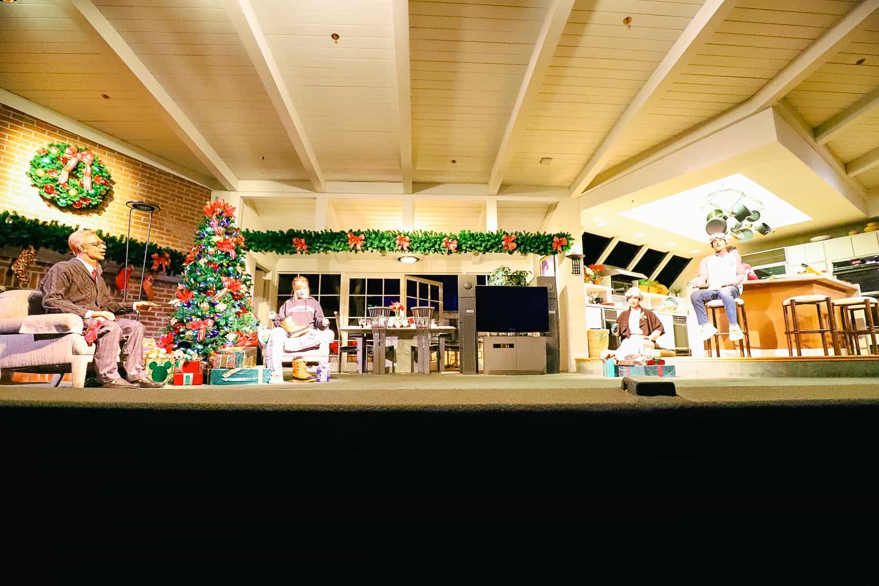 Family Christmas Scene Carousel of Progress 