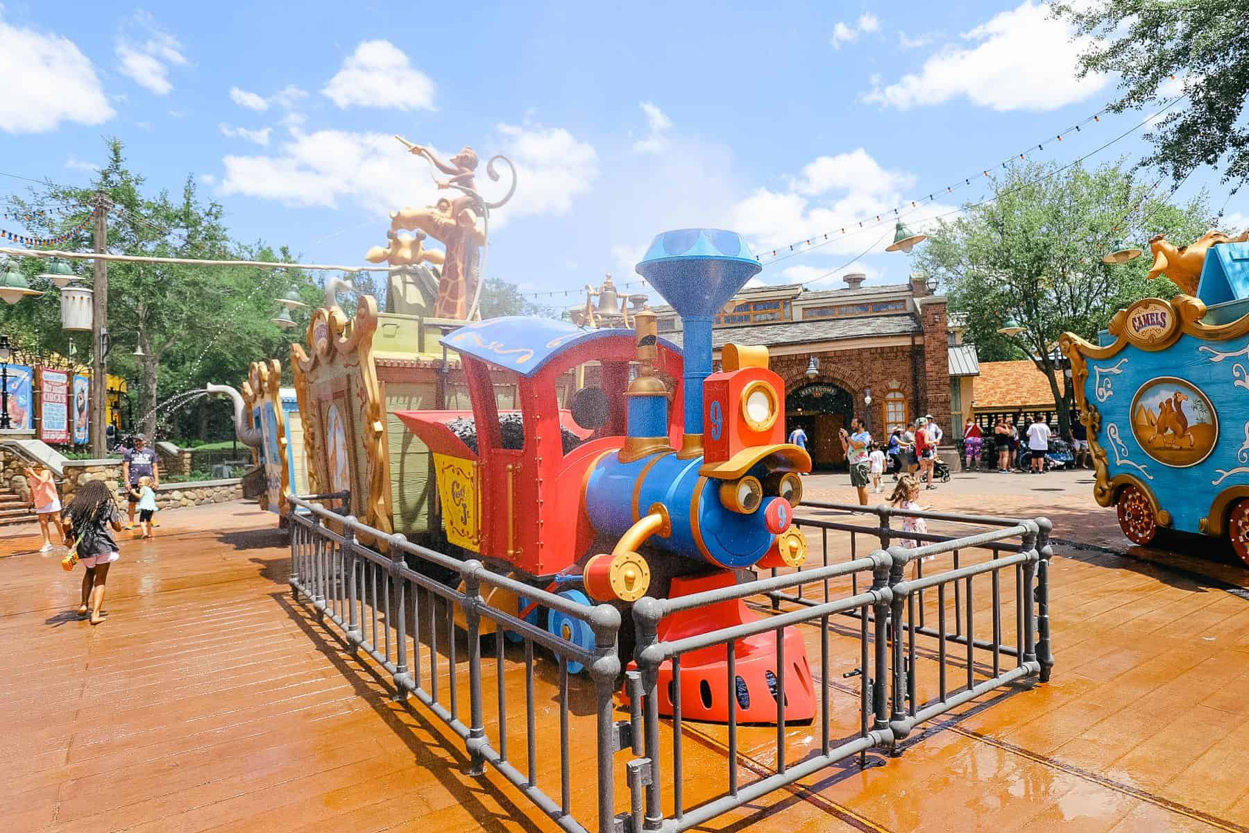 Casey Jr. Engine 9 Splash Area Magic Kingdom 