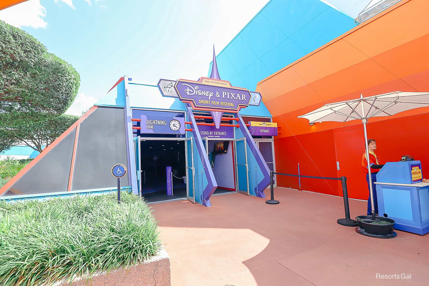 the V.i.Passholder character meet-and-greet location at the Magic Eye Theater