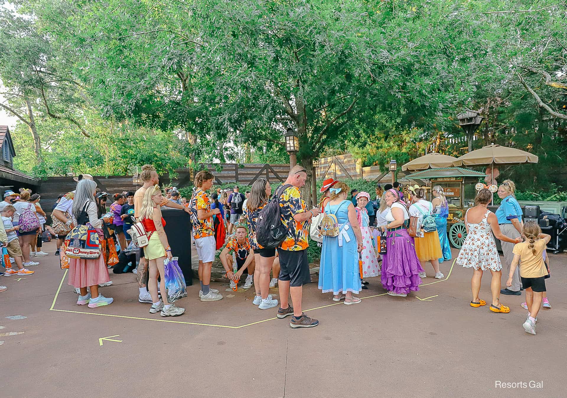 the line of guests was exceptionally long when we finished