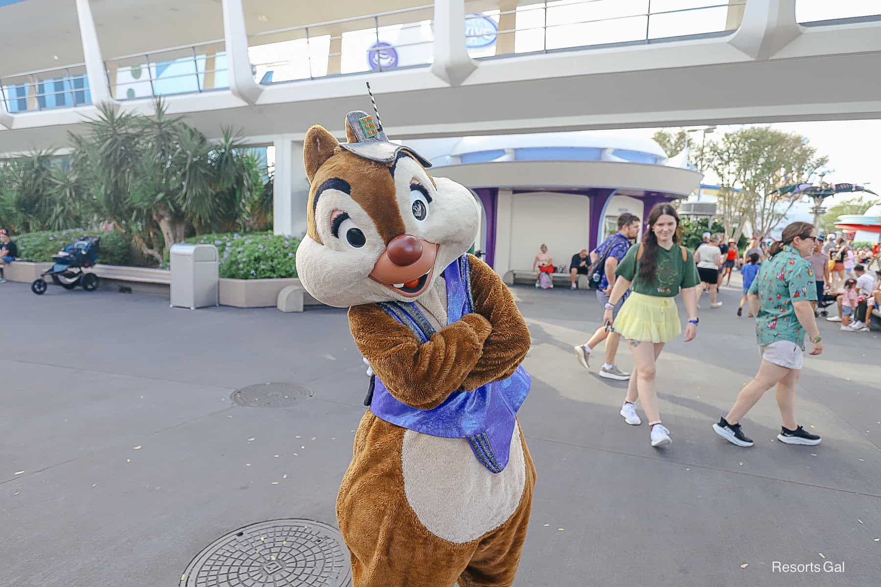Photos: Chip and Dale Roaming Tomorrowland as Space Cadets