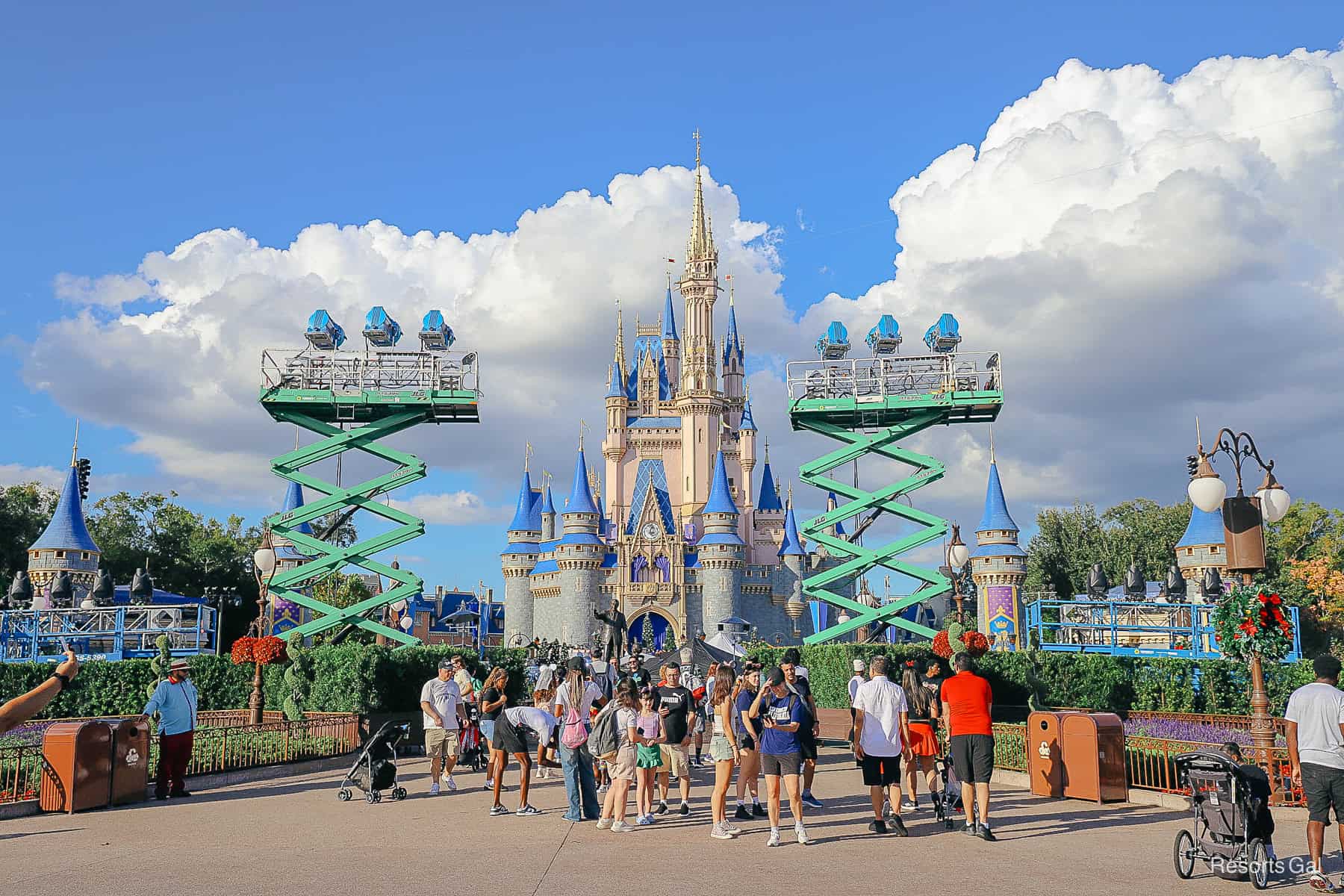 filming at Magic Kingdom for ABC Christmas television special