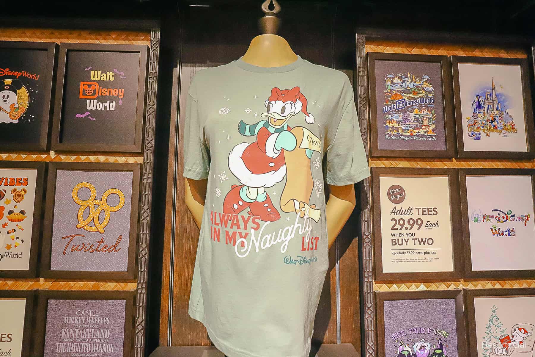 Always On My Naughty List Daisy Duck T-shirt 