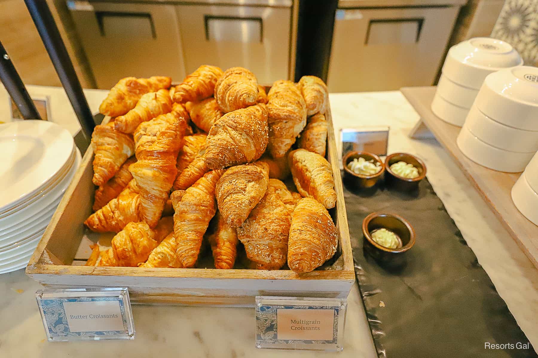 a box of butter and multigrain crossiants 