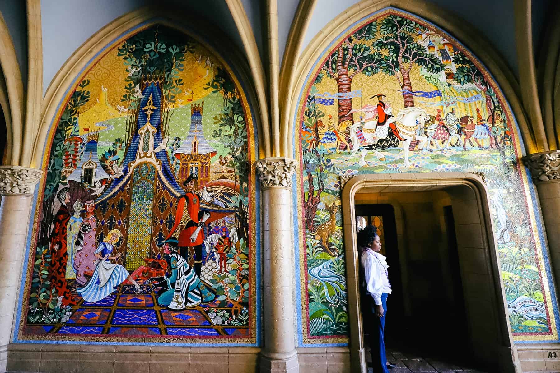 murals inside Cinderella Castle 