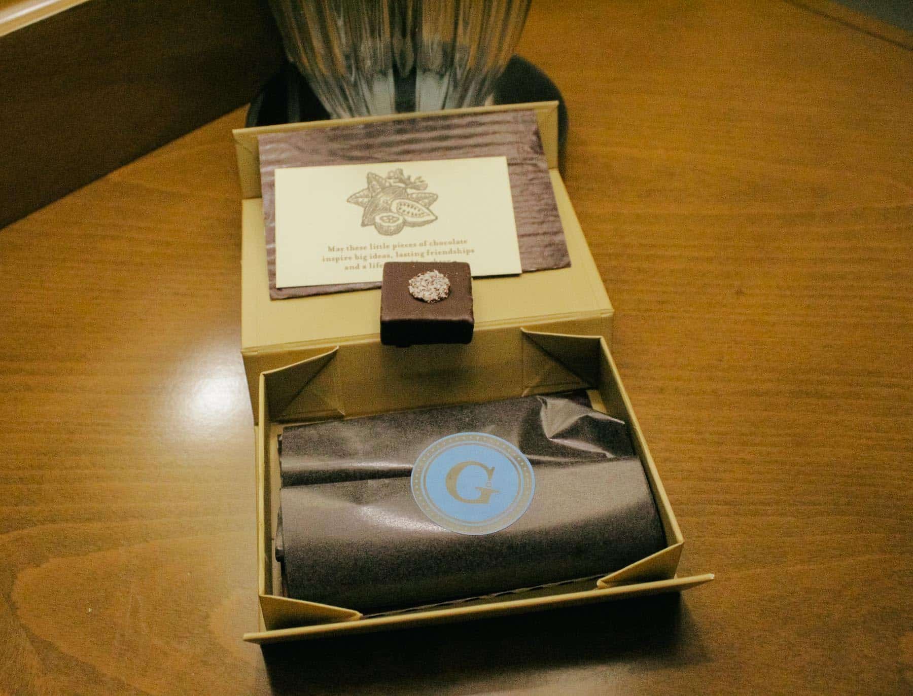 a box of chocolates from the Ganachery 