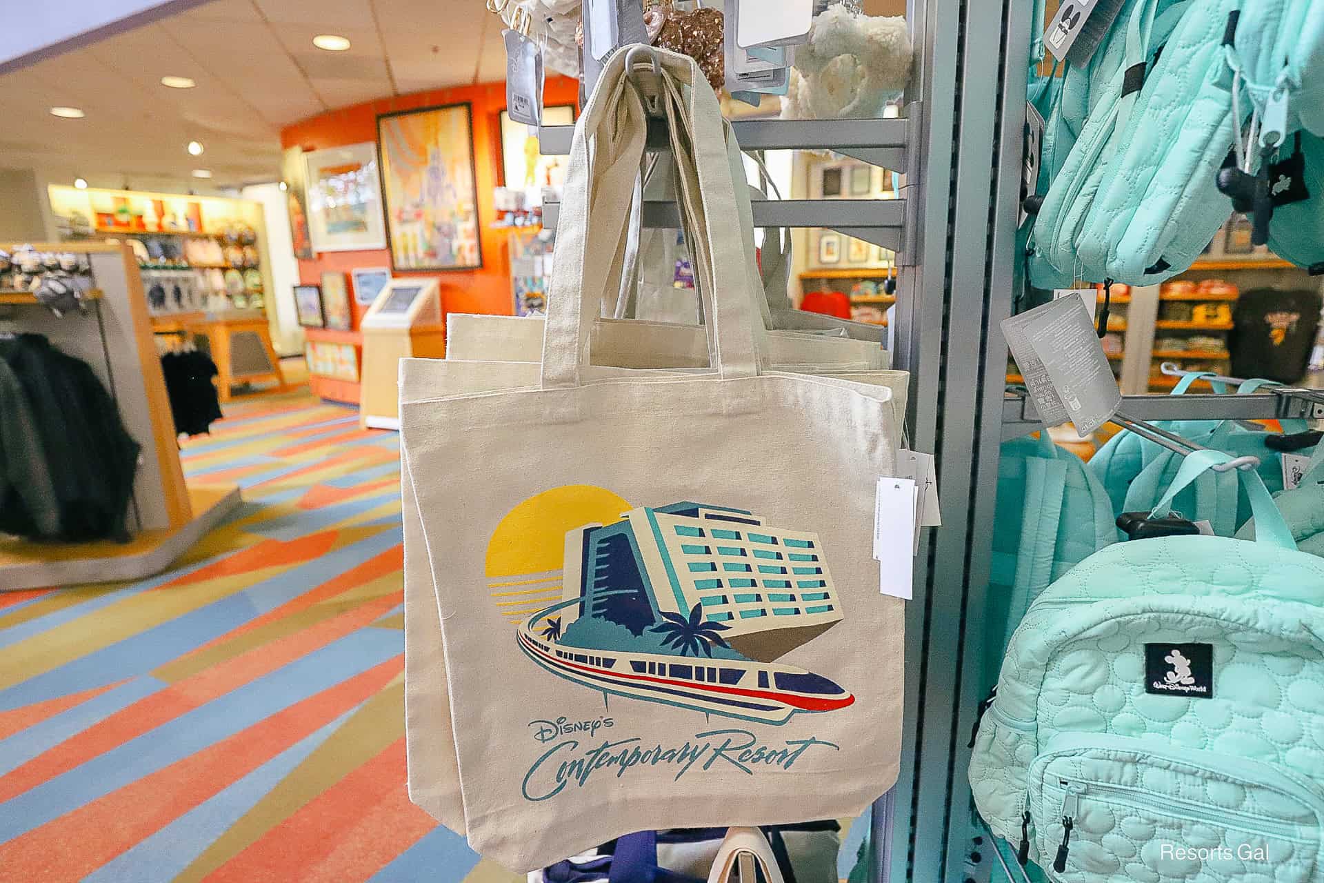 Contemporary Resort canvas tote bag