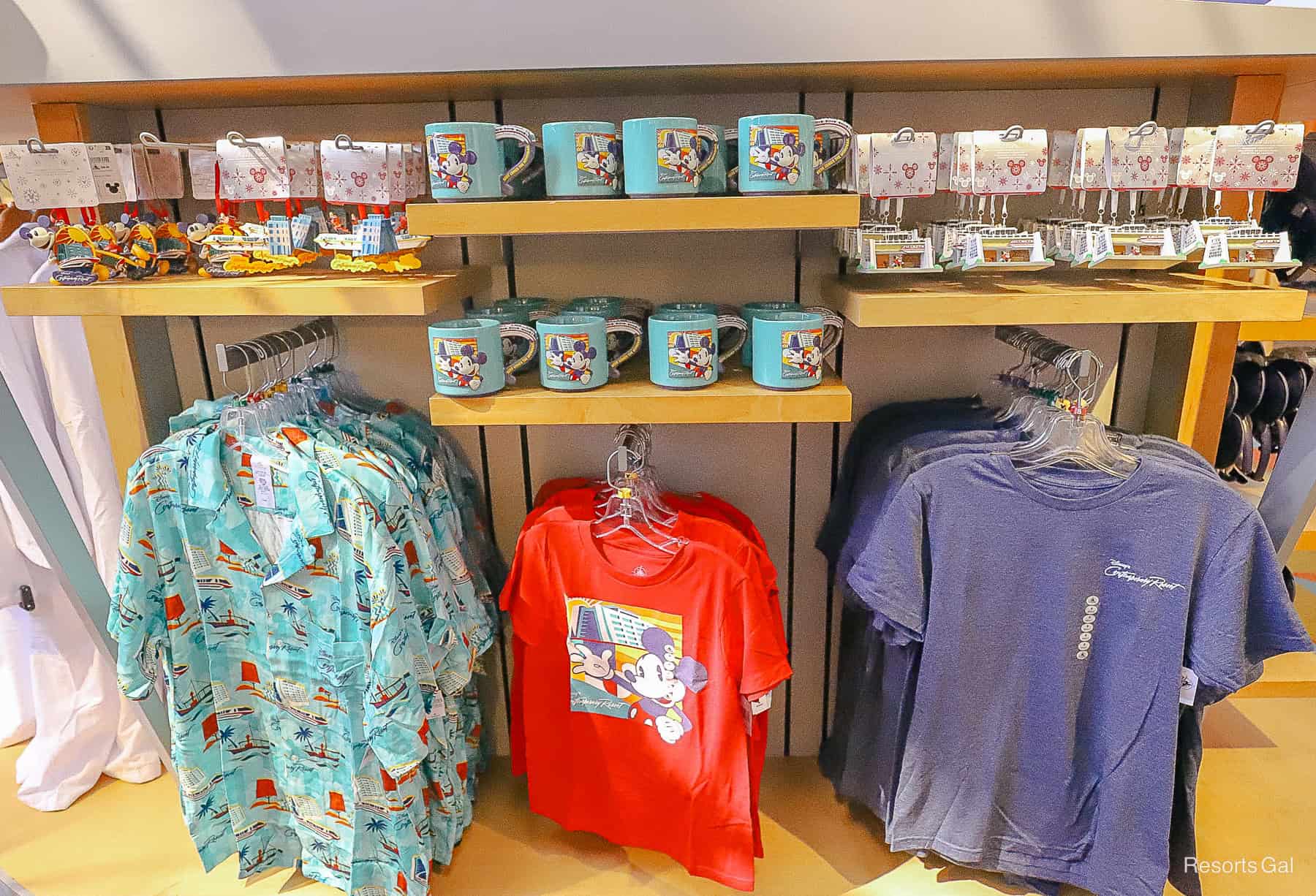 a display of merchandise at the Contemporary Resort
