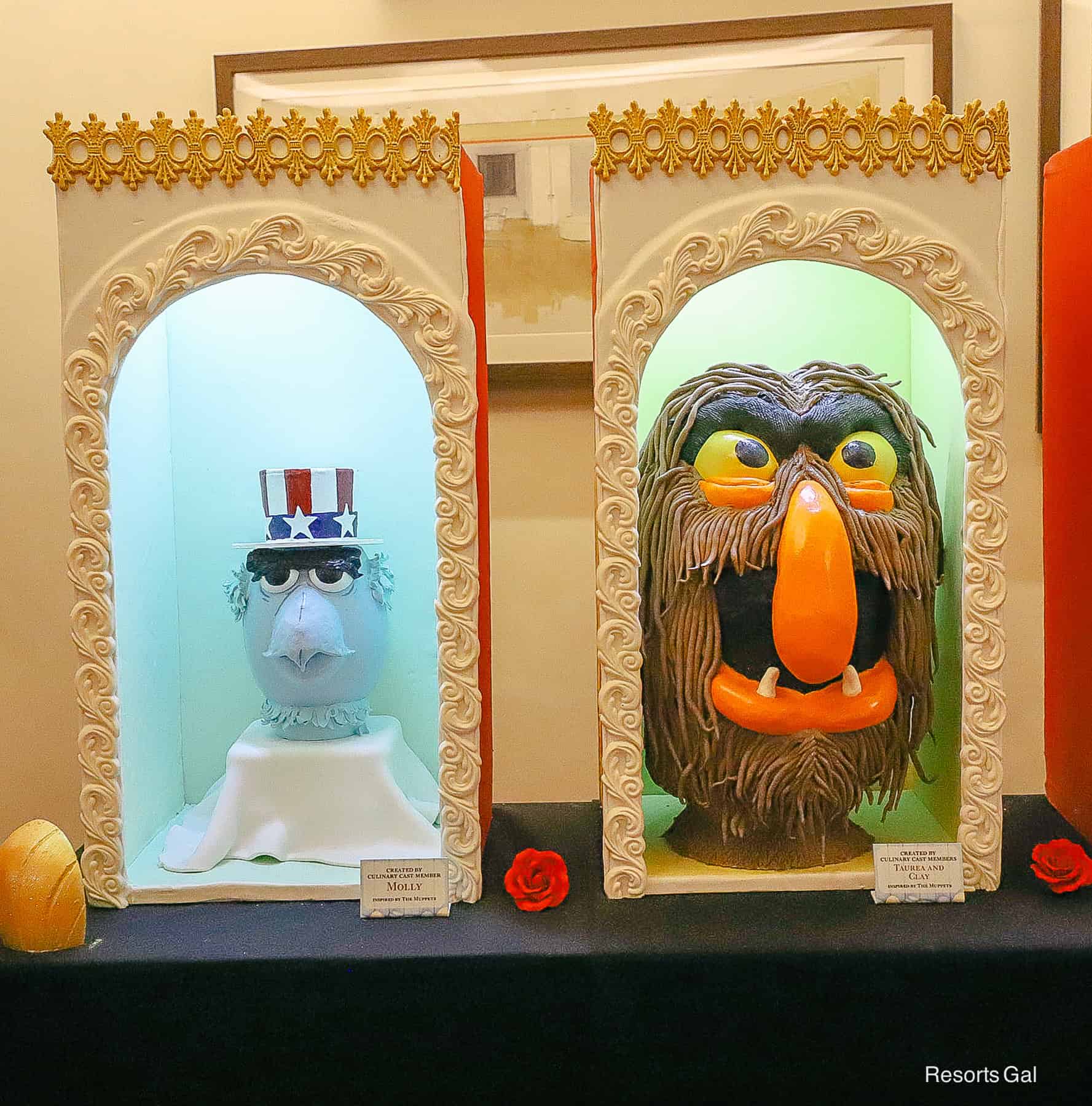 Sam Eagle and Sweetums Muppets themed Easter Eggs at Disney's Contemporary Resort 