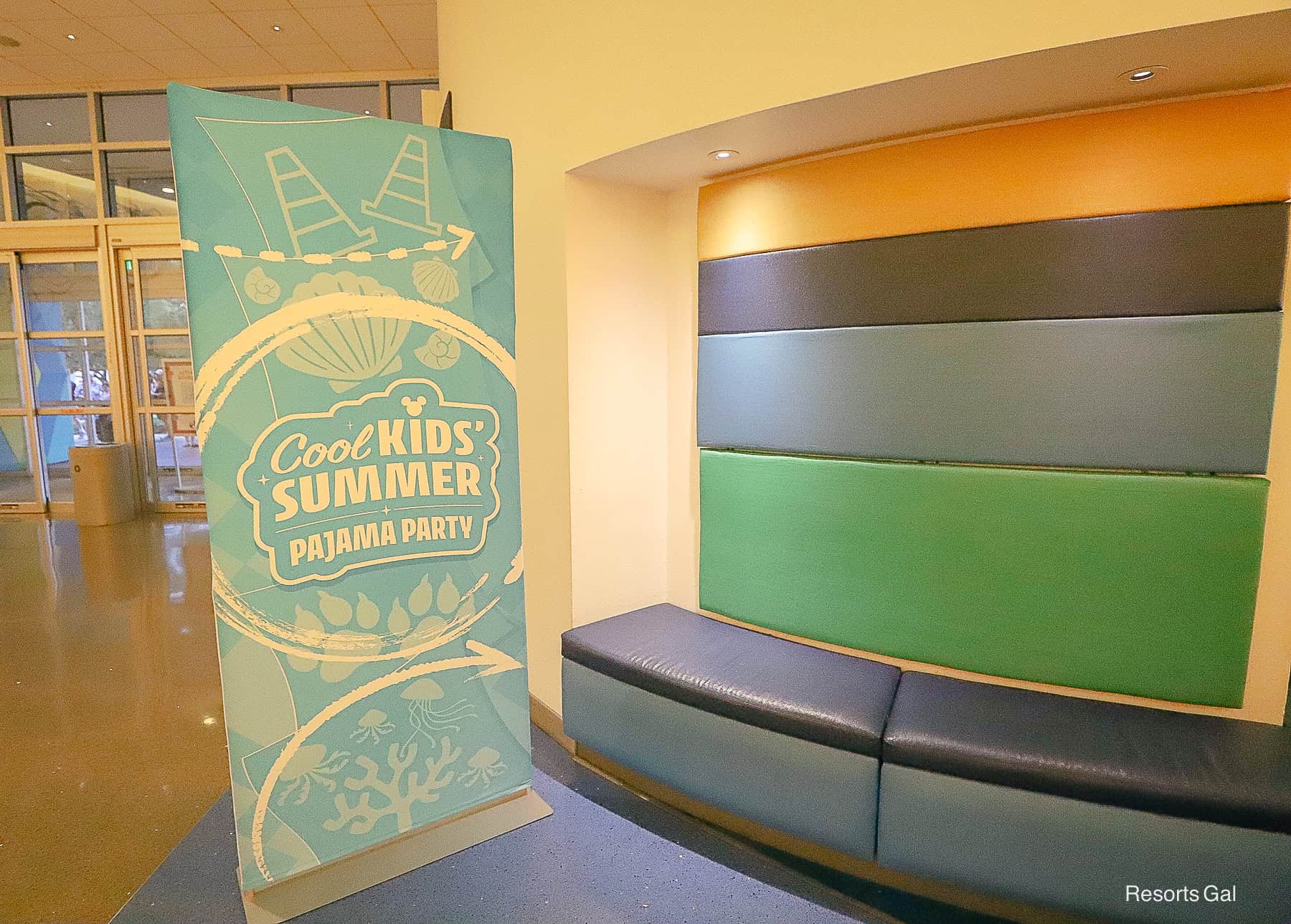 Cool Kids Summer pajama party signage at Art of Animation